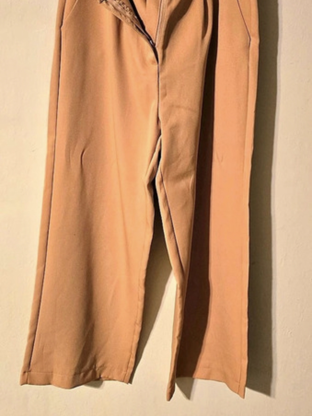 SHEIN Wide Leg Pants in Brown Size Medium Like New